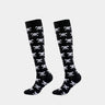 2 Pairs Funny Halloween Unisex Sports Compression Leg Socks Elastic Support Socks for Festival Daily Wear