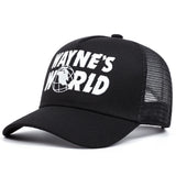 Wayne's World Embroidered baseball cap Men's and women's outdoor sports event cap American Trucker cap trend fashion
