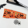 Halloween Headband  Stretchy Wide Sports Hairband Skull Pumpkin Bat Print Head Wrap Halloween Party Cosplay Hair Accessories