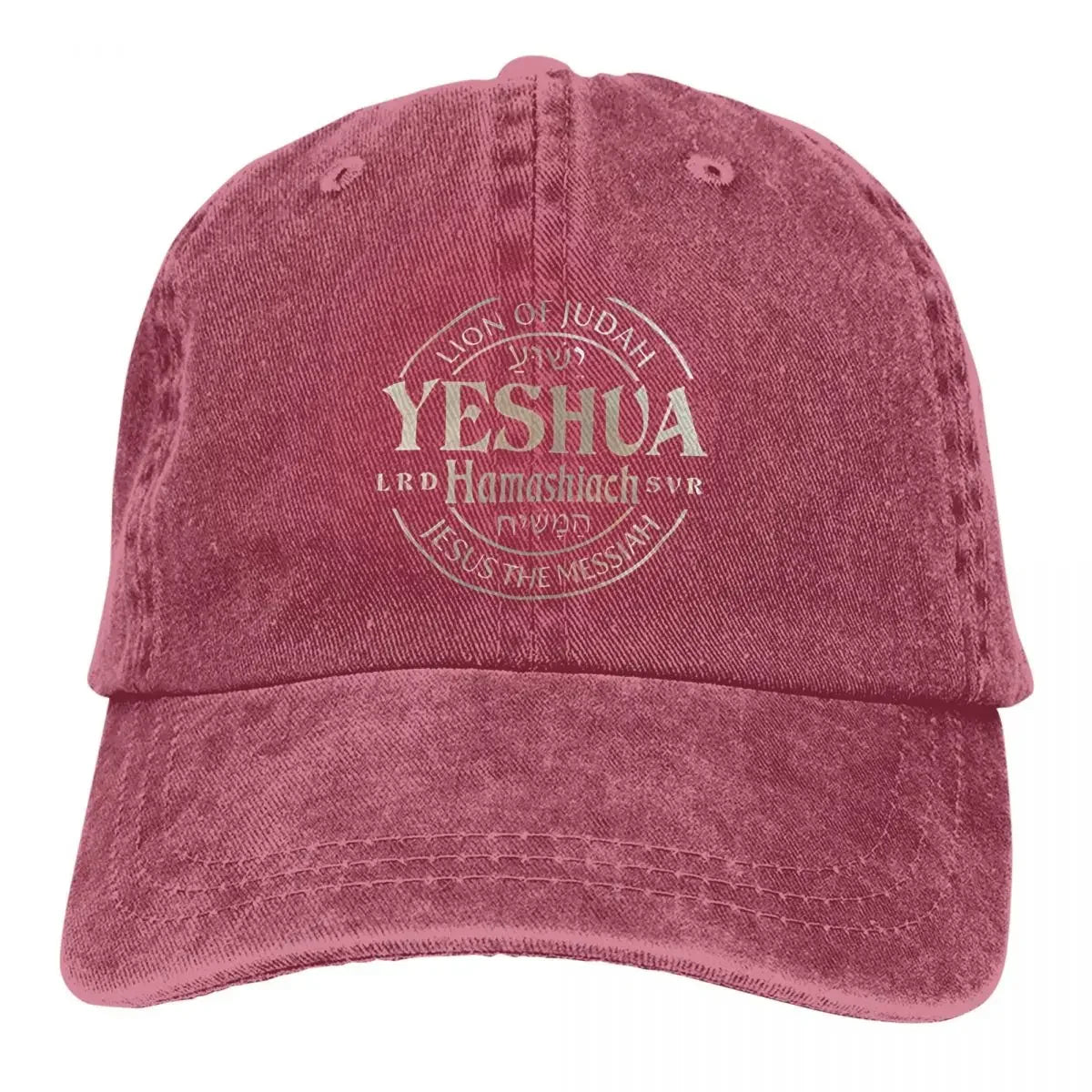 Yeshua Hamashiach Denim Baseball Cap Messiah Female Male Design Trucker Hat Street Style Outdoor Gym Breathable Baseball Caps