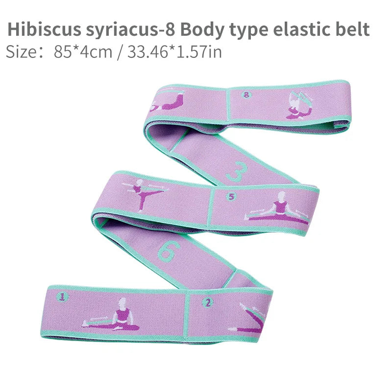 8/9 Loops Children Upgrade Pattern Guide Digital Resistance Elastic Band for Dance, Gymnastics, Ballet rubber band for training