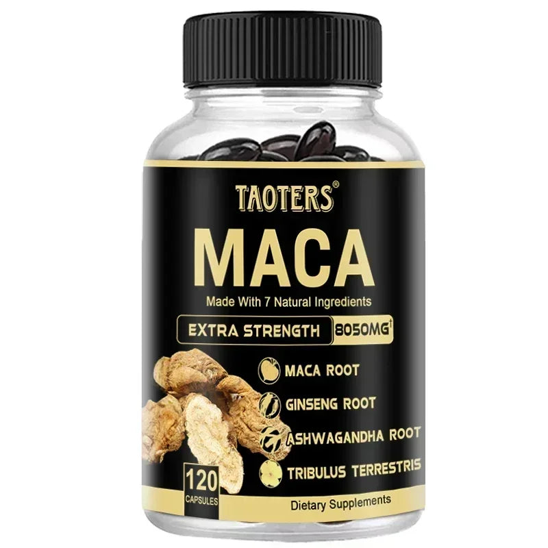 Maca Capsules - Helps with Athletic Performance, Muscle Repair and Fatigue Resistance, Improves Muscle Mass and Endurance
