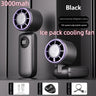8000mAh USB Hanging Neck Fan Portable Bladeless Mini Rechargeable Mute LED Digital Display Electric Air Cooler Handheld