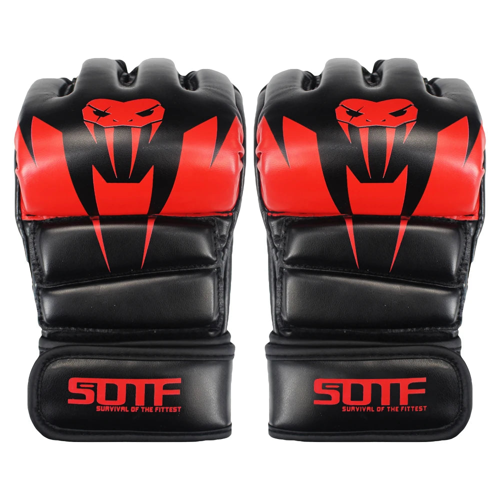 SOTF white MMA Venomous snake Multicolor Boxing gloves MMA gloves Tiger Muay Thai muay thai boxing fight glove Sanda pads box