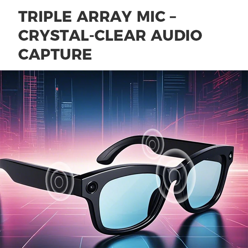M01 Smart Glasses Video Recording Camera Sunglasses AI Translation Technological Gadgets Sports VR Headphones for Man Woman 2026