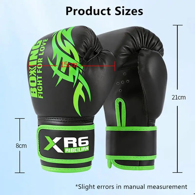 4/6 Oz PU Breathable Children's Adult Professional Sanda Muay Thai Taekwondo Neutral Breathable Boxing Gloves