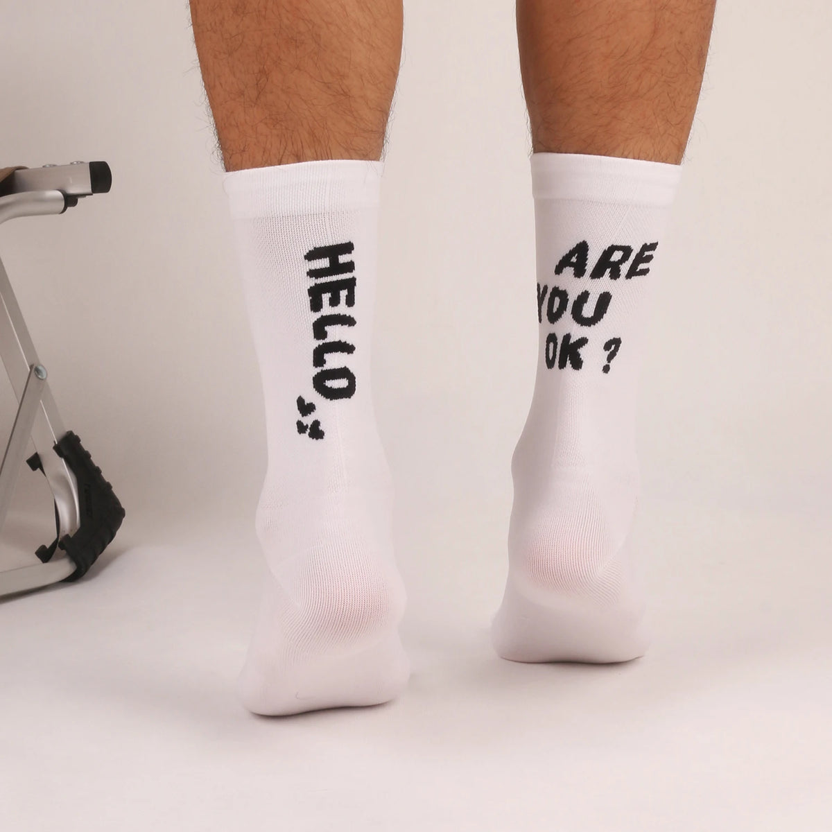 Summer New Internet Celebrity Cycling Socks Bicycle Sports Breathable Quick-Drying Sweat-Absorbent High-Elastic Men's and Women's Four-Season Mid-Tube Socks