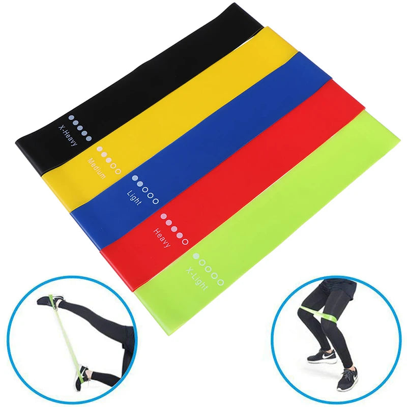 1/3PCs Yoga Resistance Rubber Bands Indoor Outdoor Fitness Equipment 0.35mm-1.1mm Pilates Sport Training Workout Elastic Bands