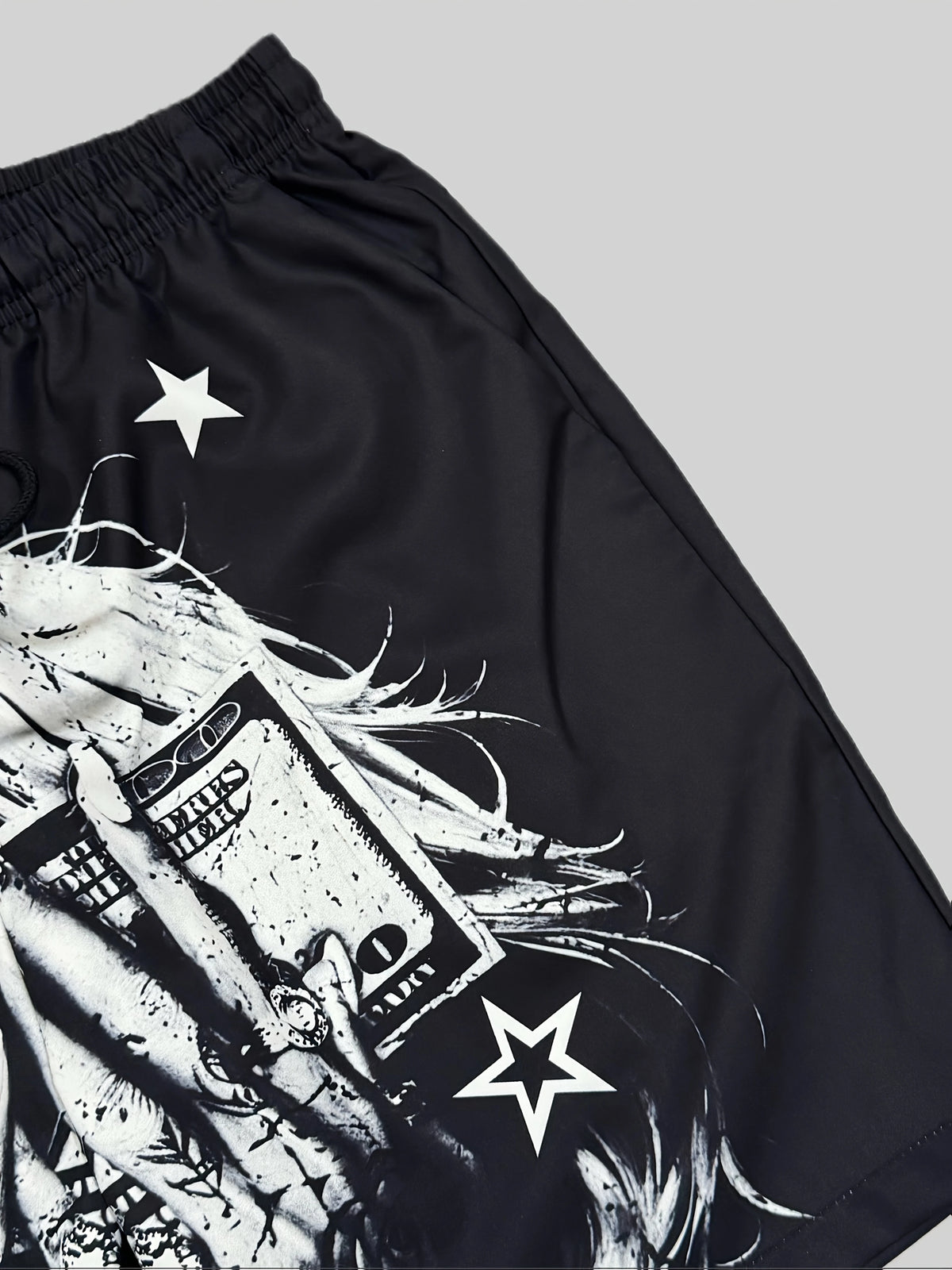 Fashion Trend Men's Printed Shorts Unique Artistic Design Pattern Shorts Athletic Breathable Outdoor Sports Training Shorts Moto