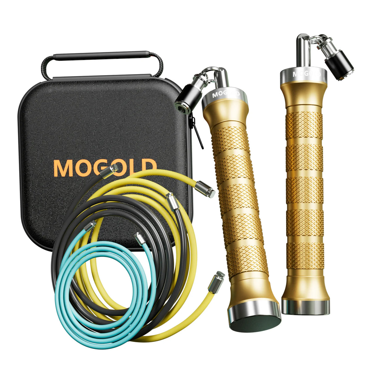 MOGOLD Pro Jump Rope: Quick-Snap Swap, High-Speed Jam-Free Bearings, Non-Slip Grip – Boost Speed & Weight Loss