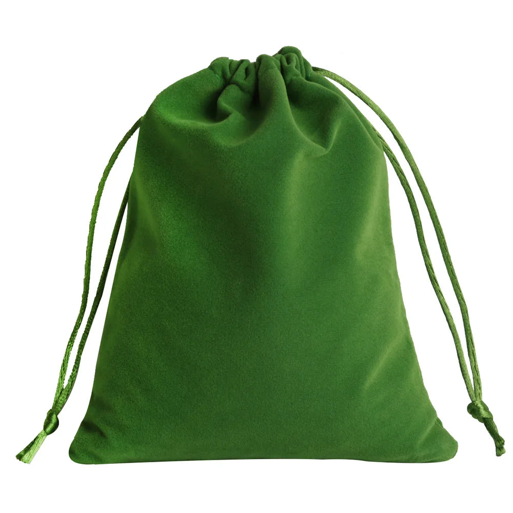 25pcs/lot Small Velvet Jewelry Bag Short Plush Multi-color For Jewelry Packing Wedding Portable Drawstring Pouch Jewelry Bag
