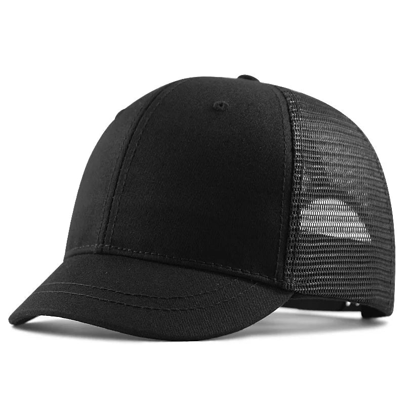 Big Head XXXL Adjustable Men and Women Sun Hat Breathable Short Brim Baseball Cap Plus Size Oversize