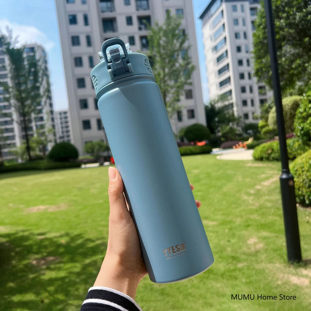 TYESO 600/750ML Stainless Steel Thermo Bottle Car Thermal Cup Sports Water Bottles Keep Cold and Hot Vacuum Flasks Insulated Cup