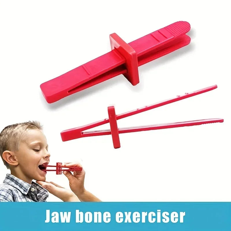 2pc High-Reflective Polymer Jaw Bone Exerciser - Speech Strengthening and Stability Boost Tool for Aphasia Recovery