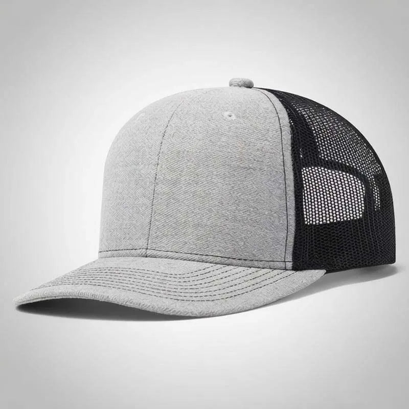 Hot Sale Unisex Cap Slight Curved Brim Style Trucker Hat Men & Women Casual Outdoor Breathable Summer Cap