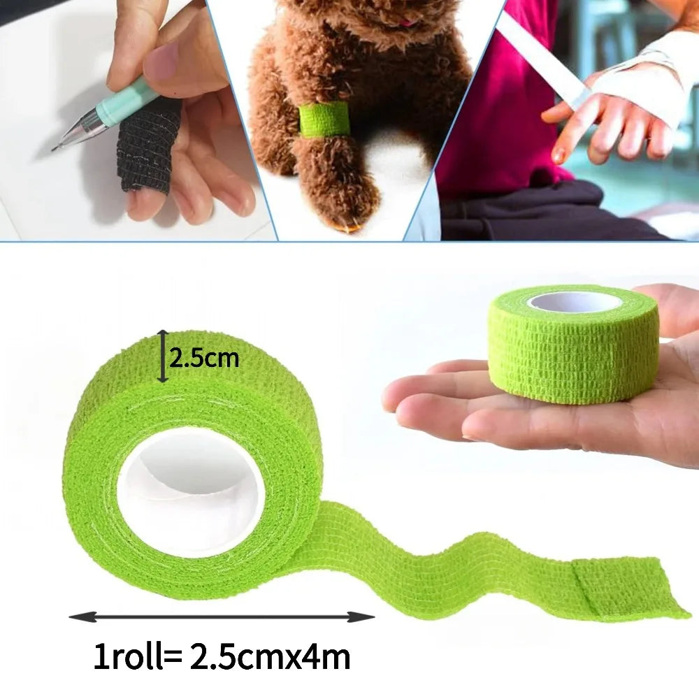 New Hot Finger Care Guard Self Adhesive Bandage Wrap Self Stick Wrap for Ankle, Wrist, Sports, Breathable Cohesive Vet Tape