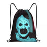 Custom Horror Movie Terrifier Drawstring Bag for Shopping Yoga Backpacks Women Men Halloween Clown Sports Gym Sackpack