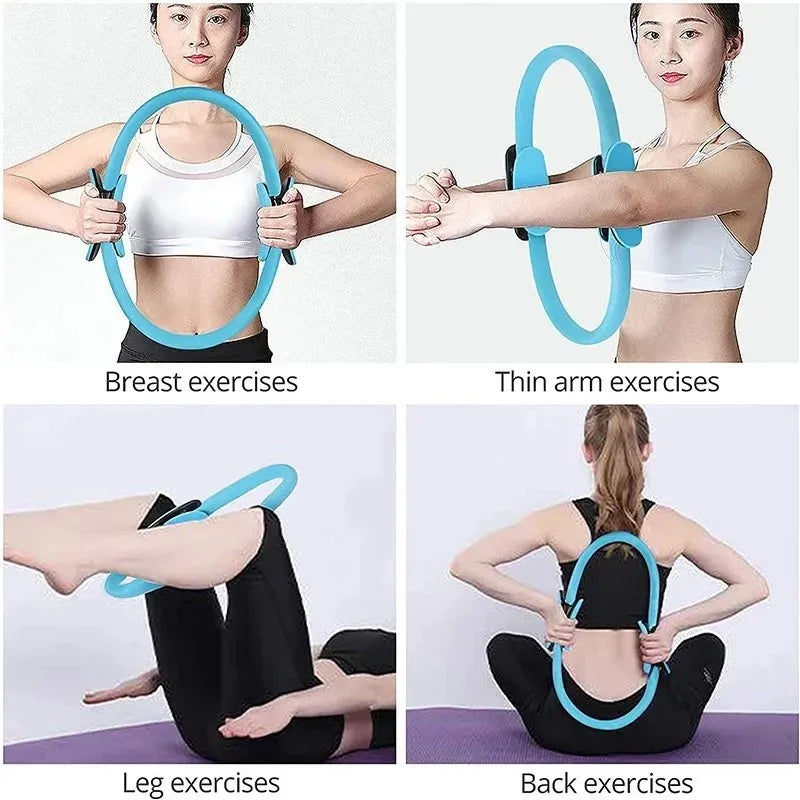 Yoga Assisted Pilates Circle Pelvic Floor Muscle Trainer for Beautiful Legs, Hips, Elastic Fitness Resistance Ring