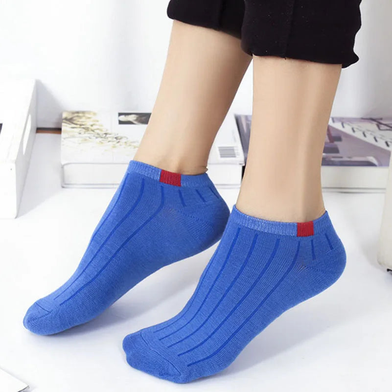 5 Pairs Socks Womens Summer Autumn Socks Women Quality Cotton Cute Set Japanese Style Sports Fashion Short Ankle Socks Harajuku