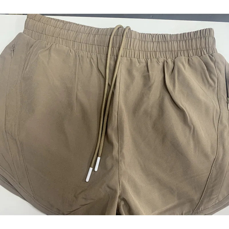 Women 2-in-1 Anti Chafing Sports Shorts Quick Dry Running Yoga Shorts Summer Thin Breathable Outdoor Fitness Short Pants