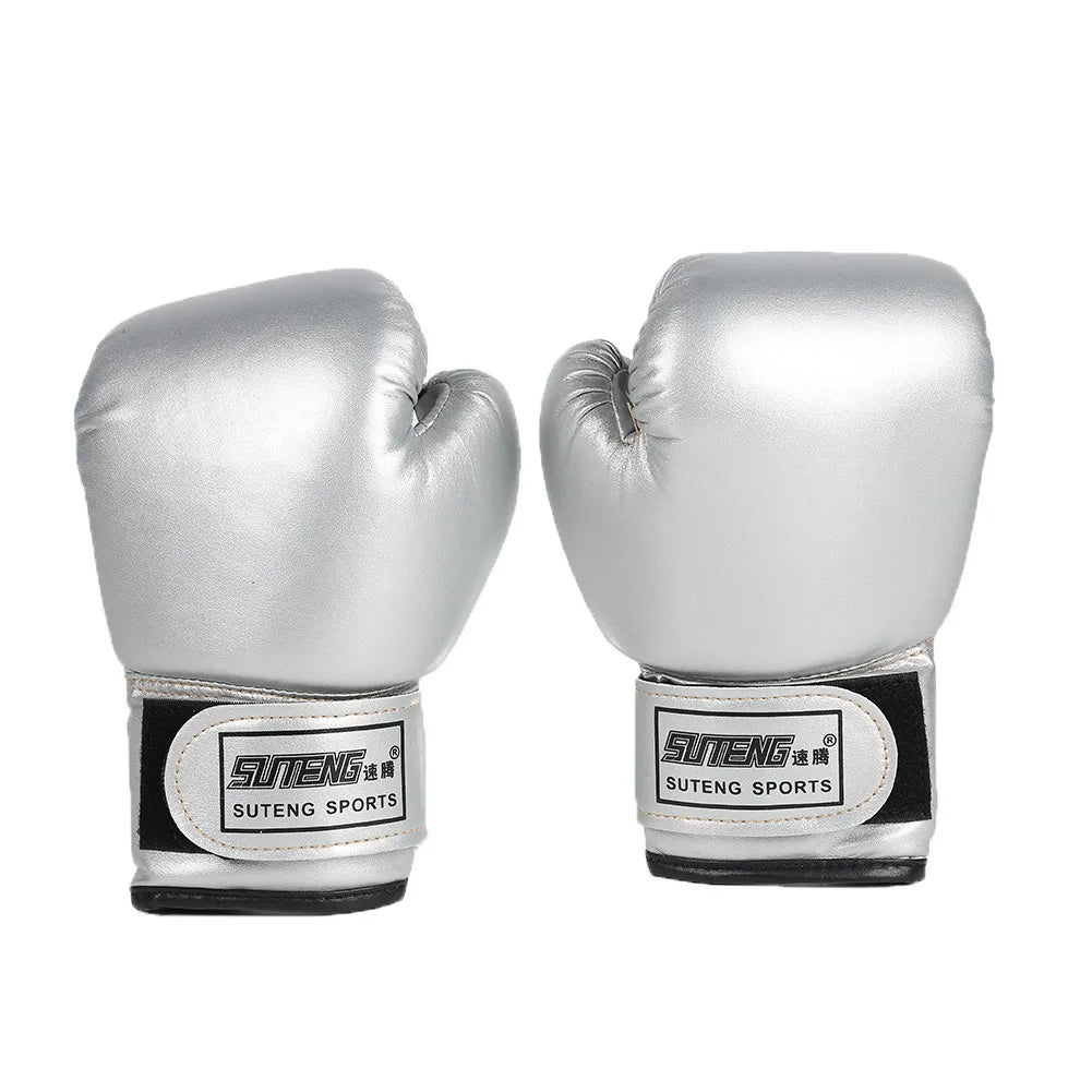 2Pcs Kids Boxing Gloves PU Leather Training Gloves Breathable Muay Thai Mitts Taekwondo Mitts for Punching Bag