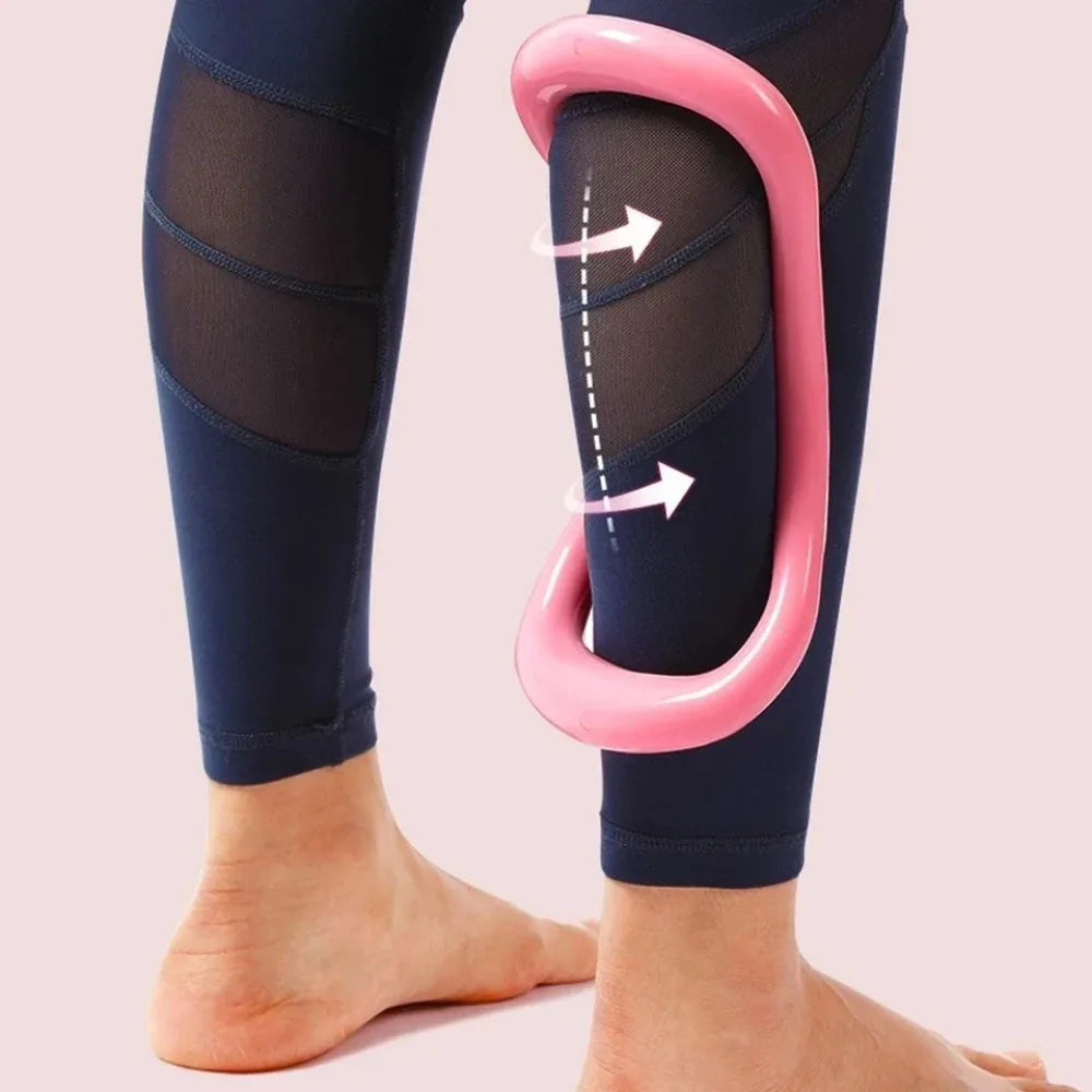 pink Yoga Circle Pilates Stretch Ring Home Women Fitness Equipment Fascia Massage Body Workout Exercise Resistance Support Tool