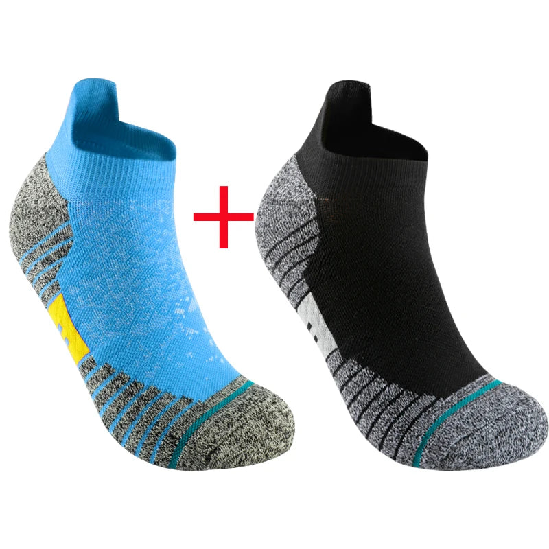2 Pairs Bike Socks Men Nurse Compression Cycling For Women Mtb Guard Socks Stockings Sport Grip Barre Socks Invisible socks