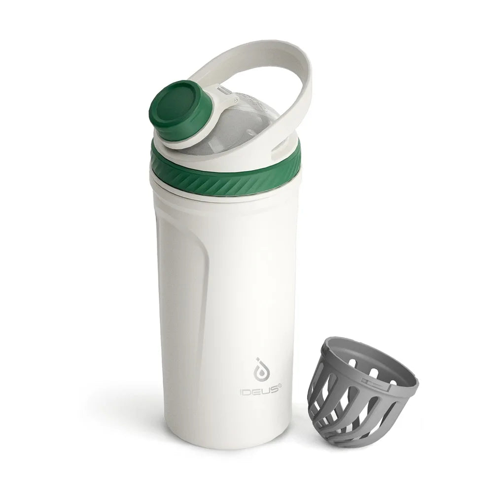 Ideus Protein Shaker Cup 710ml Insulated Stainless Steel Cup Tritan Ball Portable Sports Water Cup, Suitable For Gym