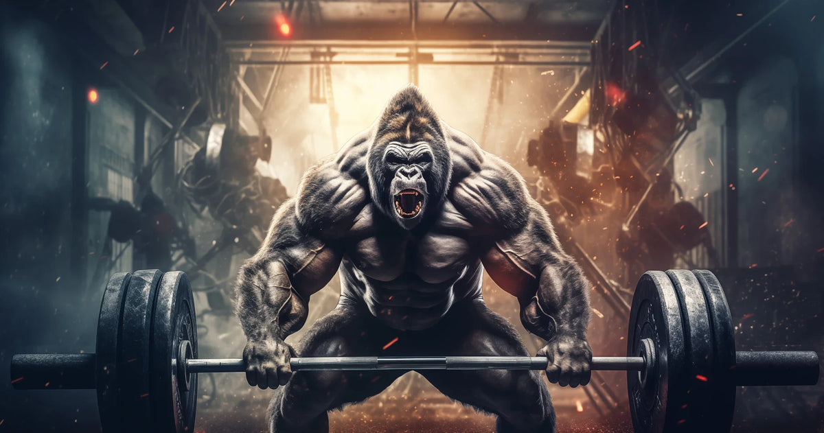 Graffiti Gorilla Barbell Canvas Painting Print Sport Motivational Wall Art Fitness Bodybuilding Poster Print Gym Home Decor