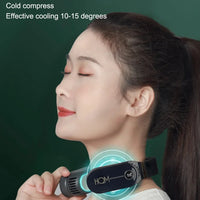 Portable Neck Fan Summer Air Cooler Bladeless Fan USB Leafless Fans Cooling Conditioner Wearable Neckband Fan With Warm Heater