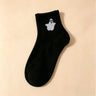 1 Pairs Autumn Personality Fun Halloween Funny Unisex Mid Tube Socks Trend Versatile Sweat Absorbing Niche Design Socks