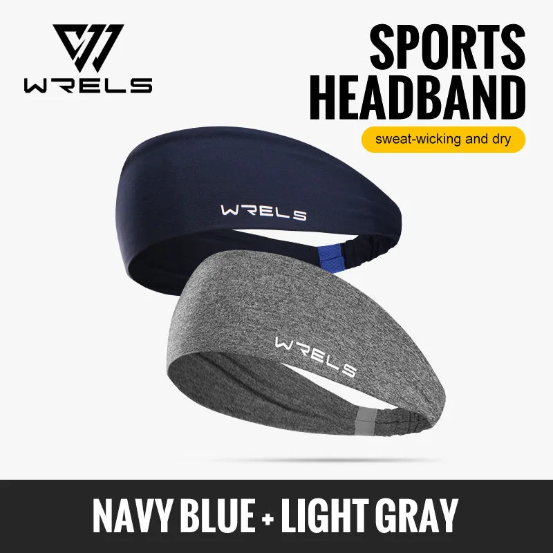 WRELS 1/2/3Pack Sports Headbands Non Slip Yoga Sweatbands Breathable Workout Headband Wicking Workout Hairband for Women Men