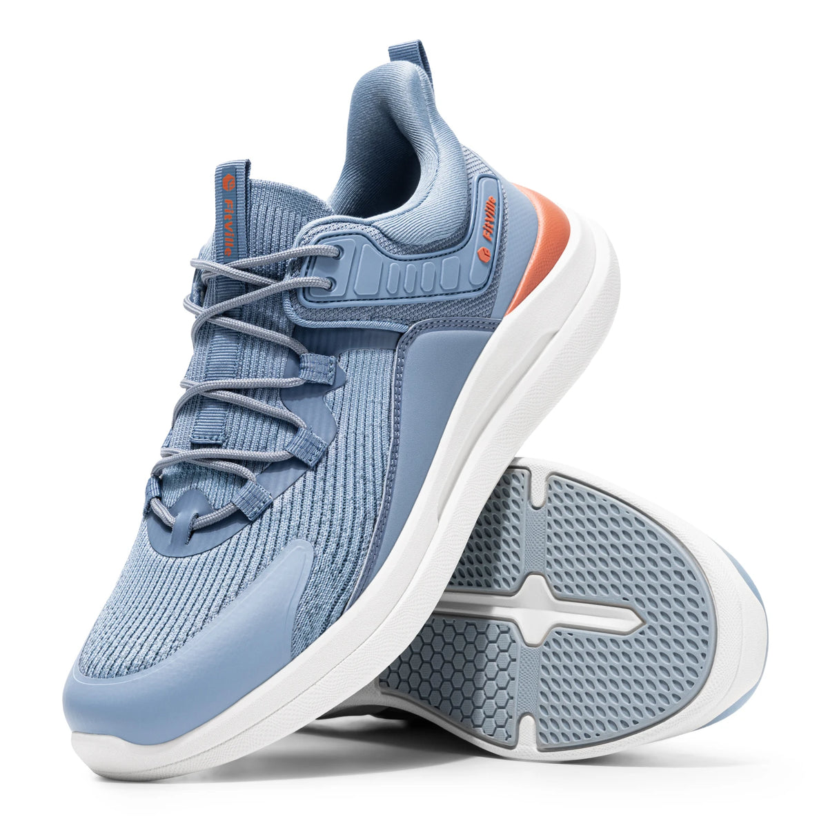 FitVille Sports Sneakers Extra Wide Toe Box Walking Shoes for Men Breathable Comfort Gym Running Shoes Slip-resistant Size 40-50