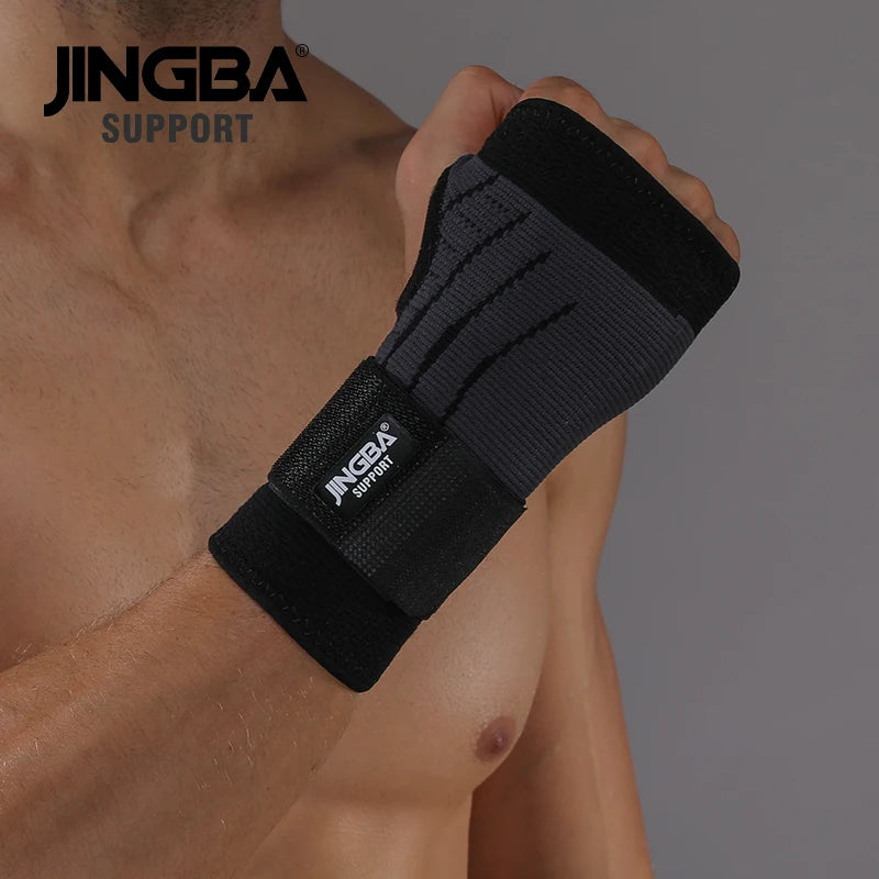 JINGBA SUPPORT 1 PCS Weightlifting Wrist Straps Support Protective Boxing Hand Wraps Wrist Brace Joint Protector