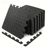 16-Piece EVA Foam Interlocking Fitness Mat Anti-Slip and Shock-Absorbing Exercise Mat Portable Yoga Mat Fitness Essential