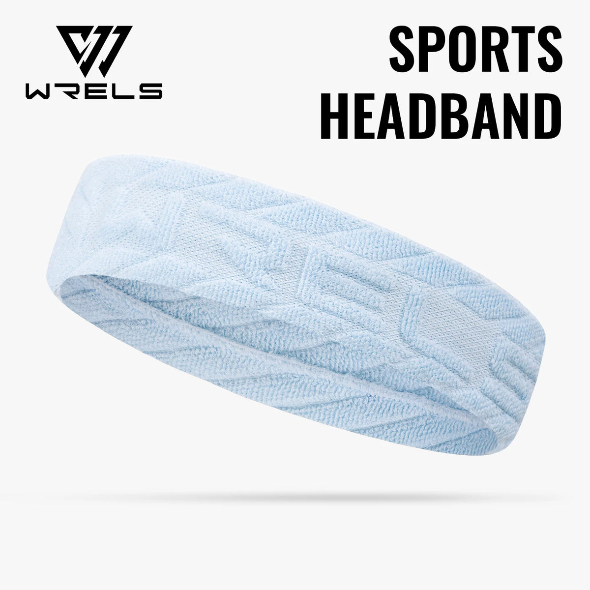 WRELS Sweatband Headband Terry Cloth Absorbent Thick Yoga Running Basketball Gym Workout Athletic Men Women Sport Hair Band