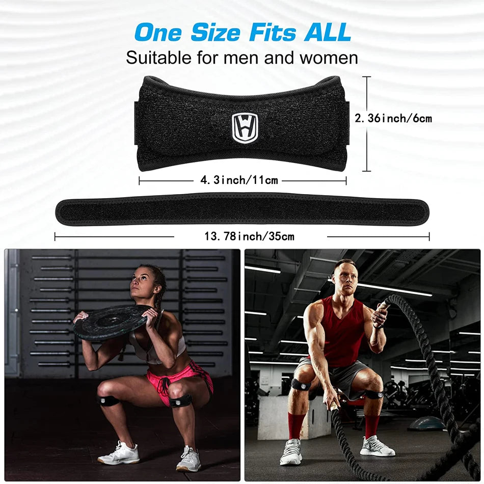 WorthWhile Sports Patella Brace Adjustable Strap EVA Kneepads Knee Support Pad Protective Gear Basketball Volleyball Protector