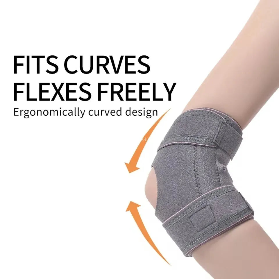 1PCS Adjustable Elbow Support Elastic Double Compression Elbow Pad Spring-loaded Elbow Pads For Fitness Sports Basketball