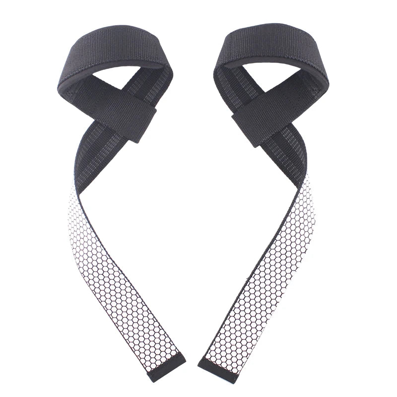 Silica Gel Non-Slip Lifting Straps for Weightlifting, Gym Non-Slip Powerlifting Straps, Strength Training Belts