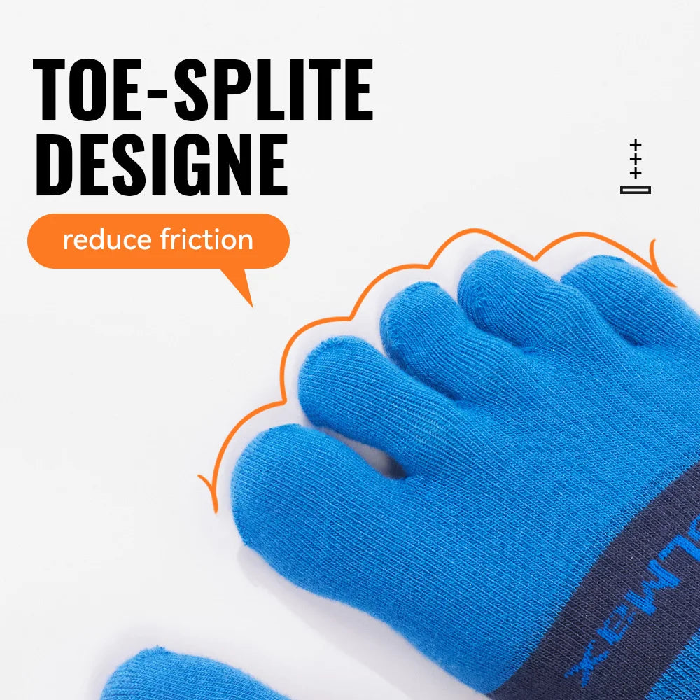 WRELS 1/2/3pairs COOLMAX Five Finger Socks Athletic Breathable Compression Running Hiking No Show Quick Dry Toe Socks Men Women