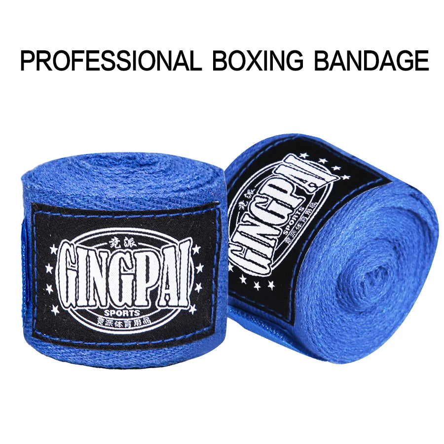 2 Rolls Cotton Boxing Bandage Wrist Wraps Combat Protect Boxing Sport Kickboxing Muay Thai Handbands Training Competition Gloves