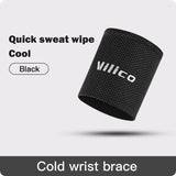 1 PC Summer Ice Cooling Wrist Sweatband Tennis Sport Wristband Volleyball Gym Wrist Brace Support Sweat Band Towel Wrist Protect