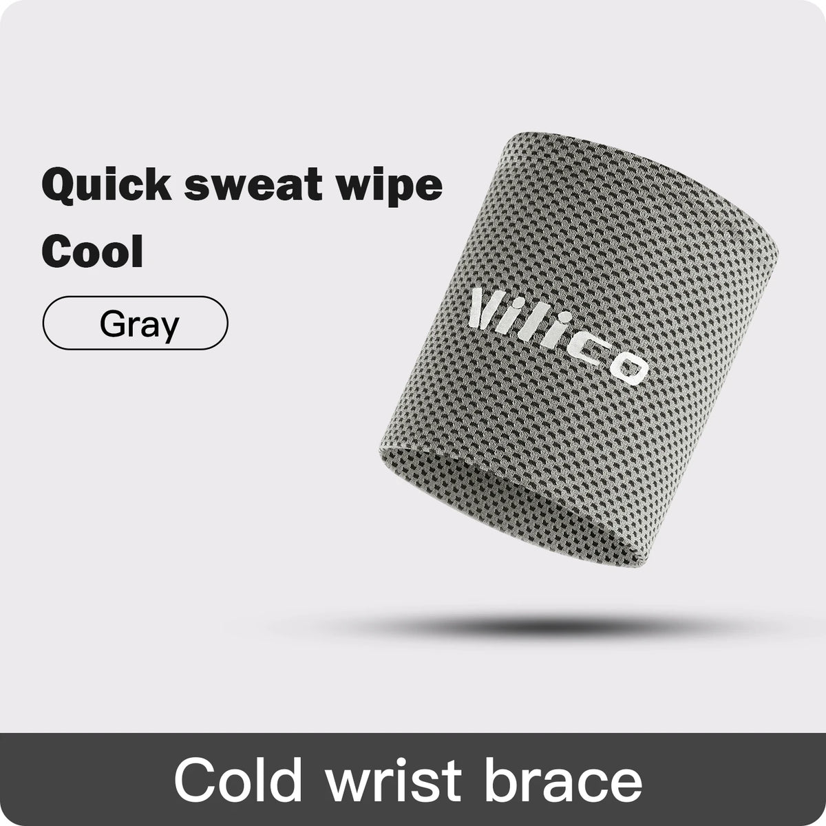 1/2 PC Summer Ice Cooling Wrist Sweatband Sport Wristband Volleyball Gym Wrist Brace Support Sweat Band Towel Wrist Protect