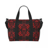 Gothic Vampire Halloween Haunted Mansion Beach Travel Bag Large Capacity Tote Bags for Yoga Women Shopping Duffle Shoulder Bag