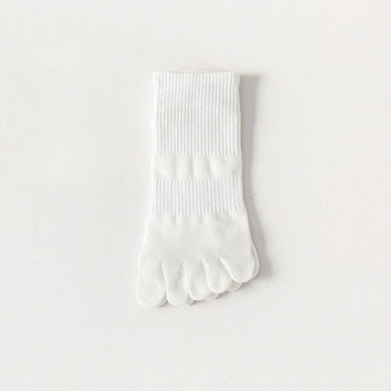 5 Pairs Five Finger Socks Women Low Cut Ankle Toe Socks with Separate Fingers Summer Mesh Cotton Sports Socks Running Yoga