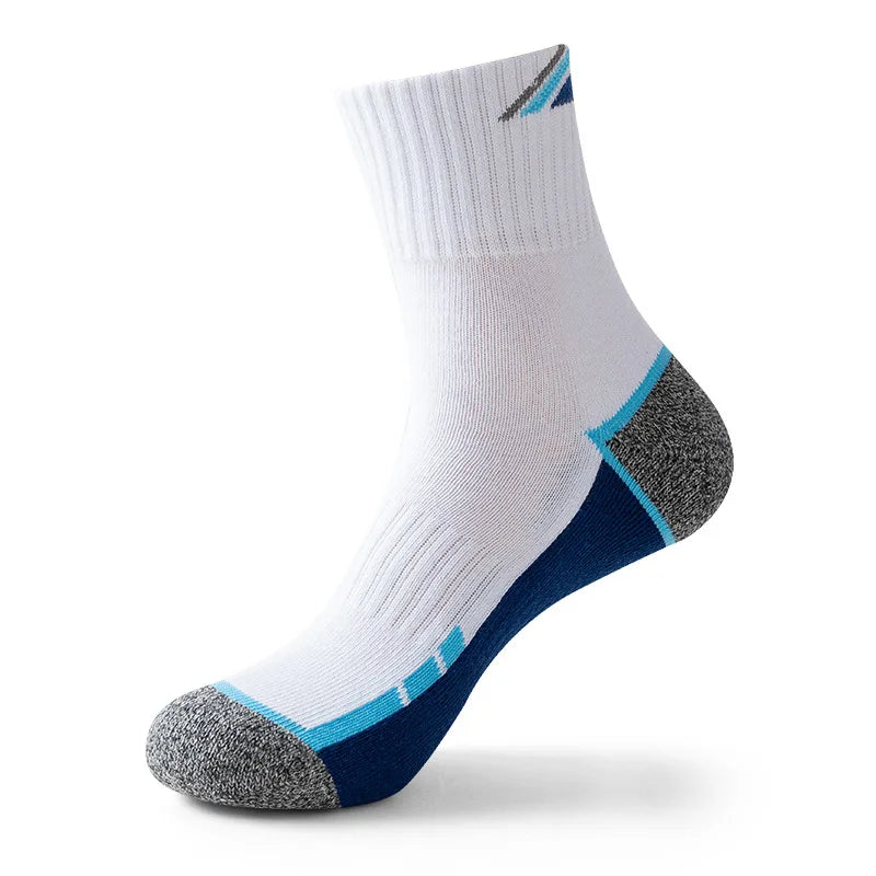 Professional Tennis Cotton Socks Towel Bottom Sports Color Matching Elite Men's Tube Business Running Basketball Socks Thickened