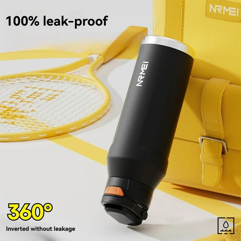 700ml 1000ml Stainless Steel Tumble Cycling Keep Heat and Cold Water Bottle Sports Kettle Straw Handle Fitness Cup