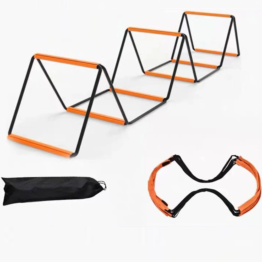Fold Freely Soccer Coordination Football Footwork Training Fitness Agility Hurdle Jump Ladder