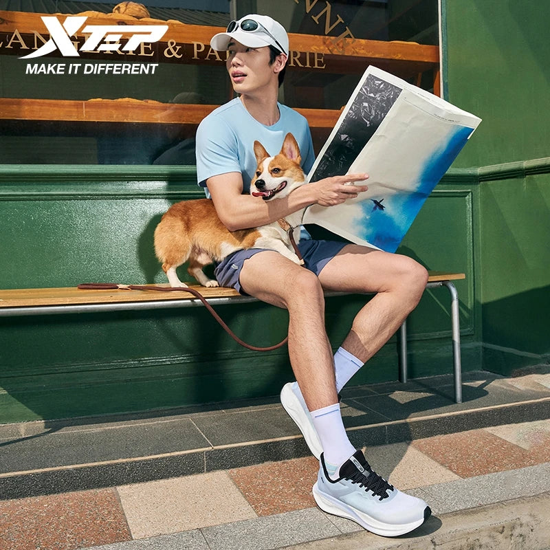 Xtep Backstay Rebound Causal Shoes Wear-Resistant Cushion Jogging Running Shoes Summer For Male 874119110058