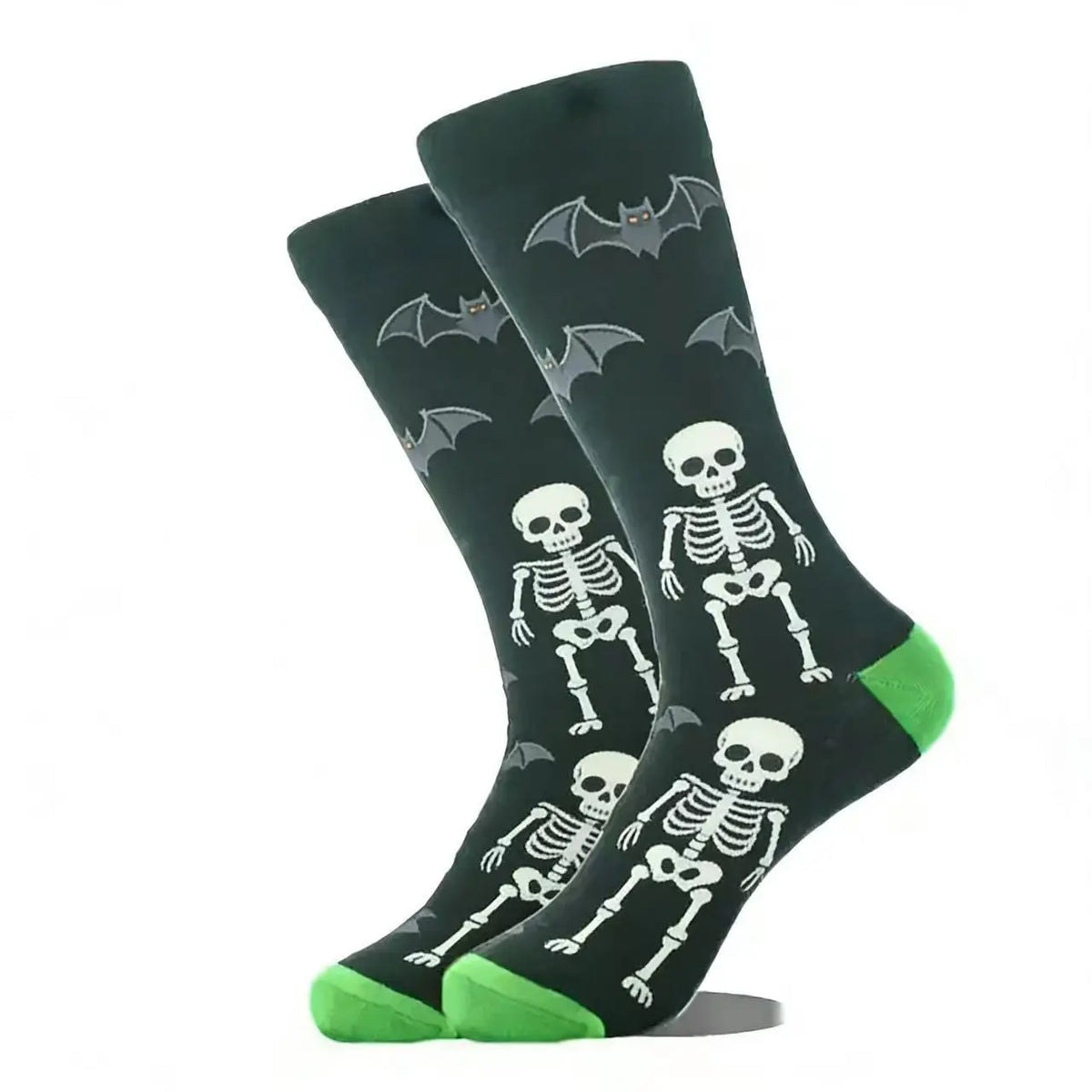 1 Pair of Personality Bat Mid Tube Men's Socks Skull Women's Socks Spider Tide Socks Bloody Hand Halloween Women's Socks